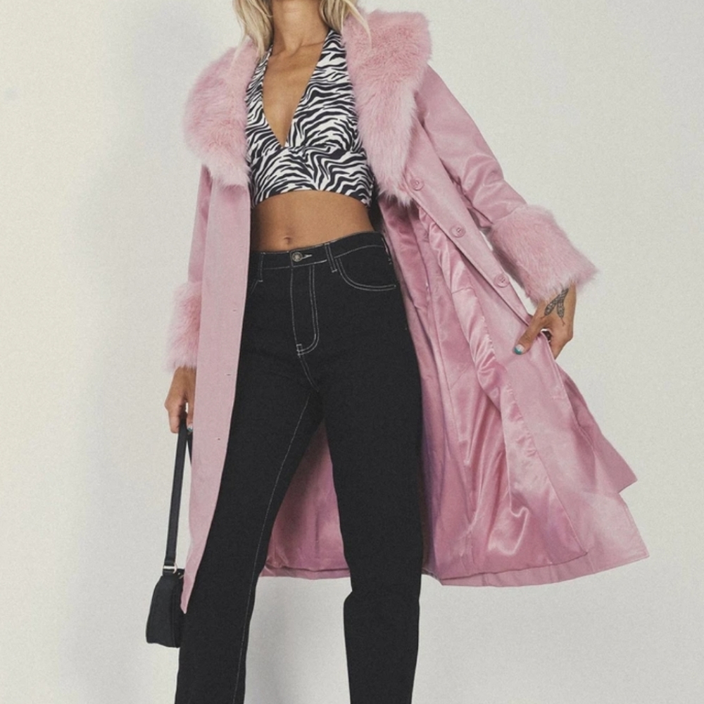 Princess Polly Alice Pink Penny Lane Jacket
